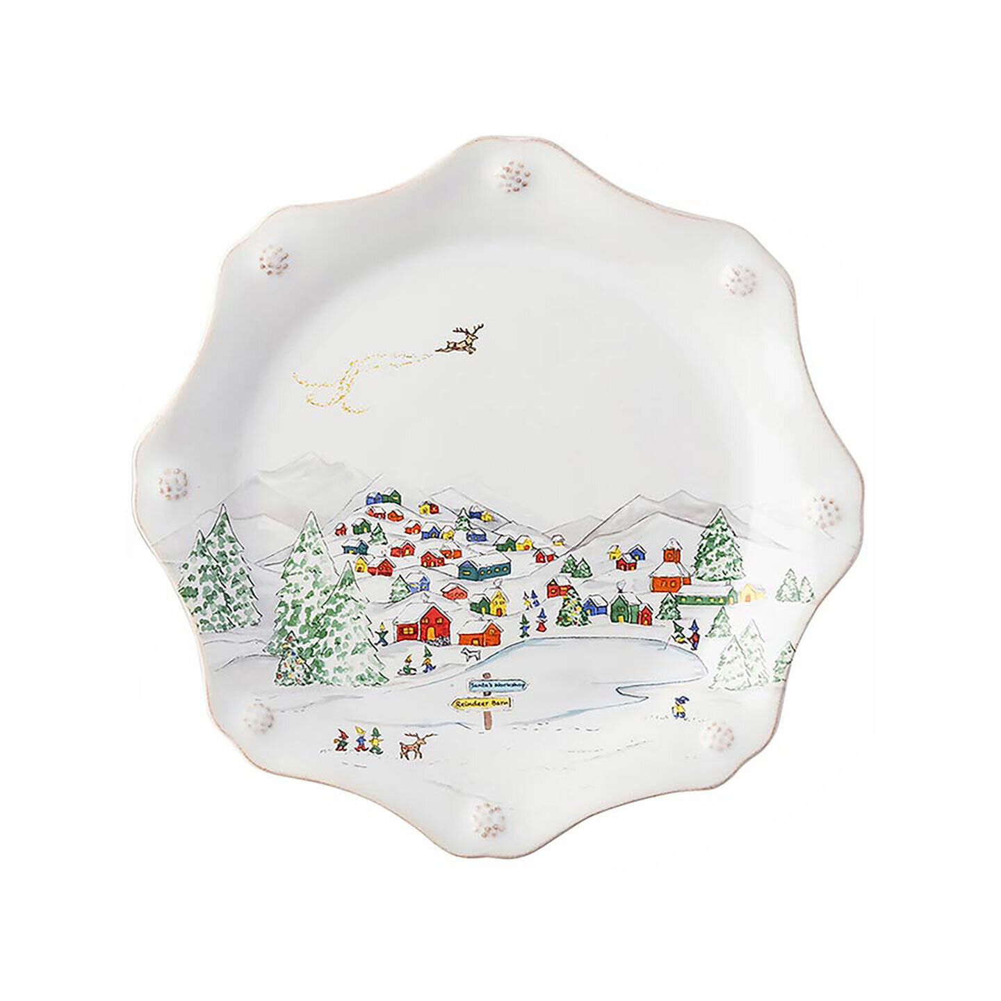 Juliska Berry &amp; Thread North Pole Dessert Salad Plate JN02/88, MPN: JN02/88, 810034836779