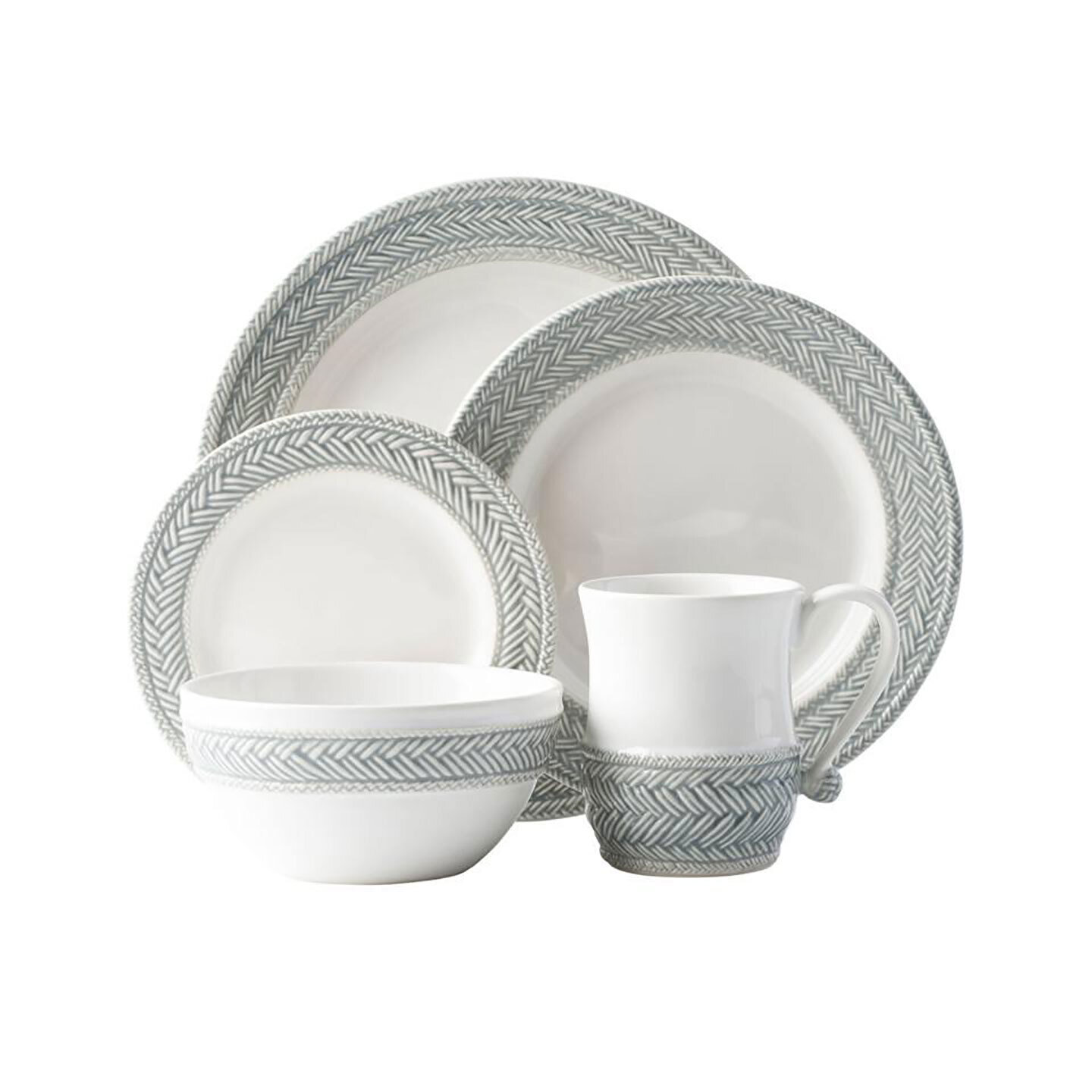 Juliska Le Panier Grey Mist 5 Piece Set KH29/93, MPN: KH29/93, 815261029277