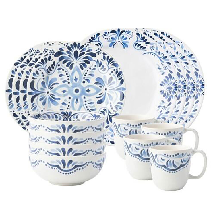 Juliska Iberian Indigo 16 Piece Set KI200SET/046, MPN: KI200SET/046, 810090260969