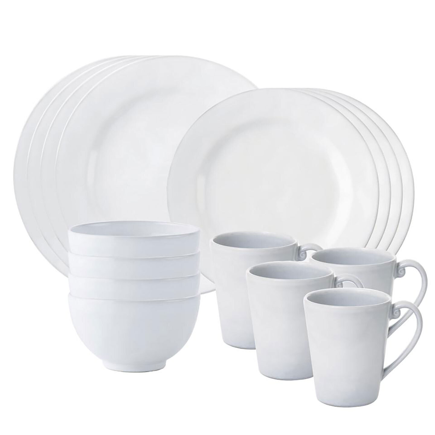 Juliska Quotidien White Truffle 16 Piece Set KQ200SET/17, MPN: KQ200SET/17, 810090260938