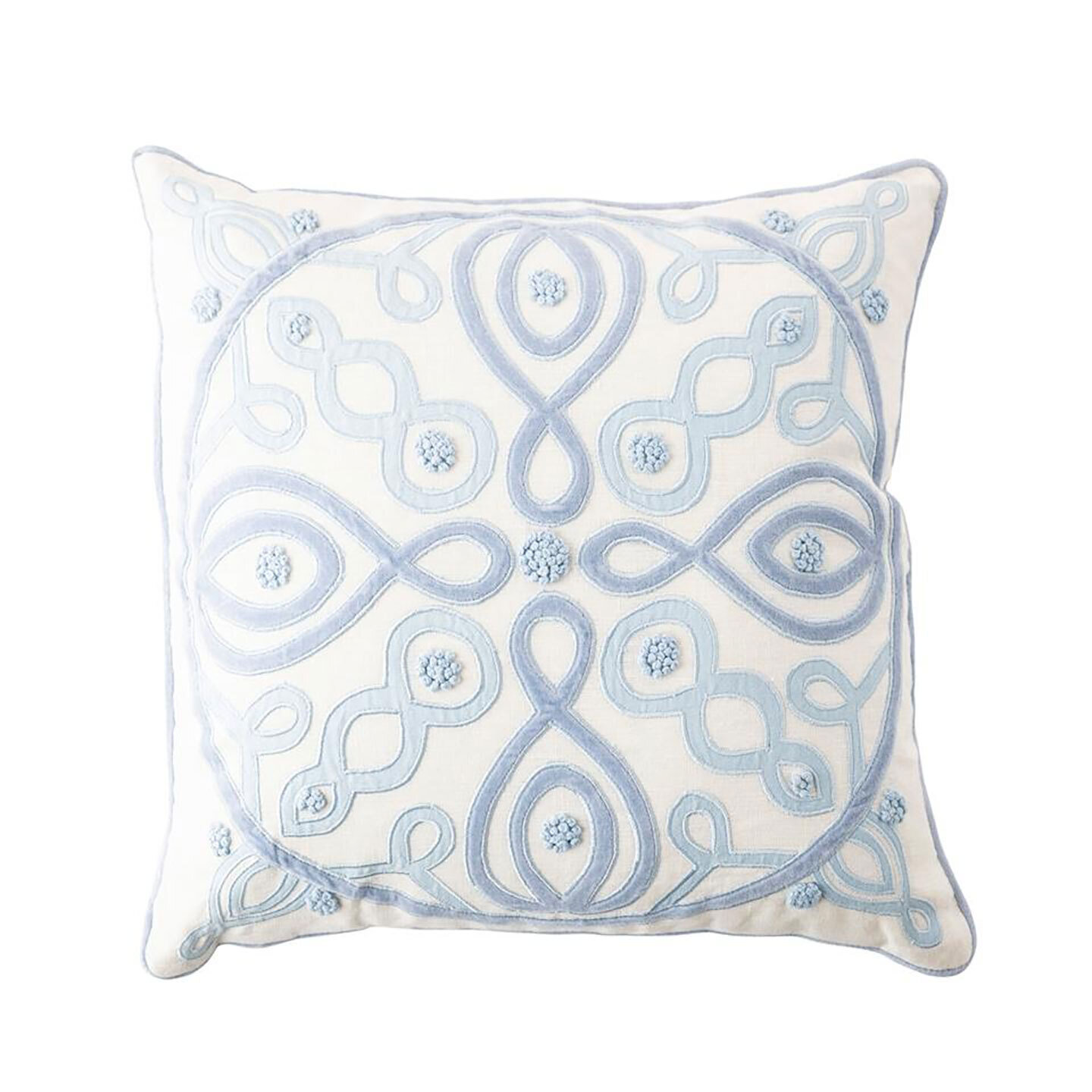 Juliska Berry and Thread Chambray White 18 Inch x 18 Inch Pillow PW20/47