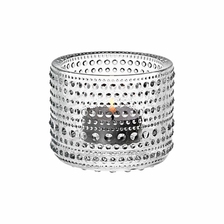 Iittala Kastehelmi Tealight Candleholder Clear 2.5 Inch 1024646