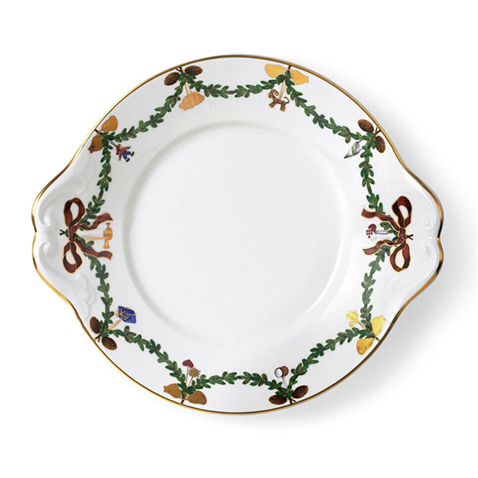Royal Copenhagen Star Fluted Christmas Dish 10.75 Inch 1018148