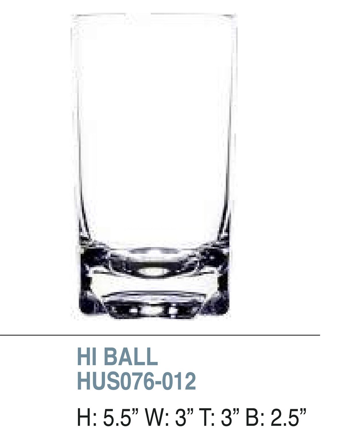 Bold Bali 14oz Hi-Ball Unbreakable Glass Set of 6