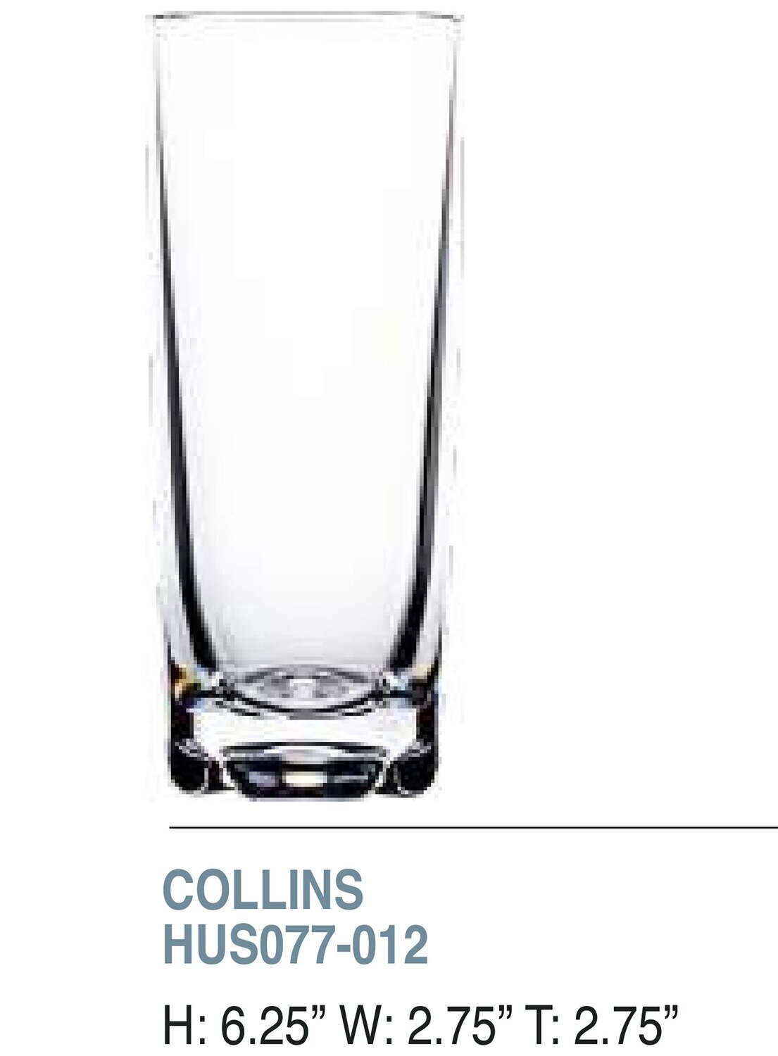 Bold Bali 10oz Collins Unbreakable Glass Set of 6