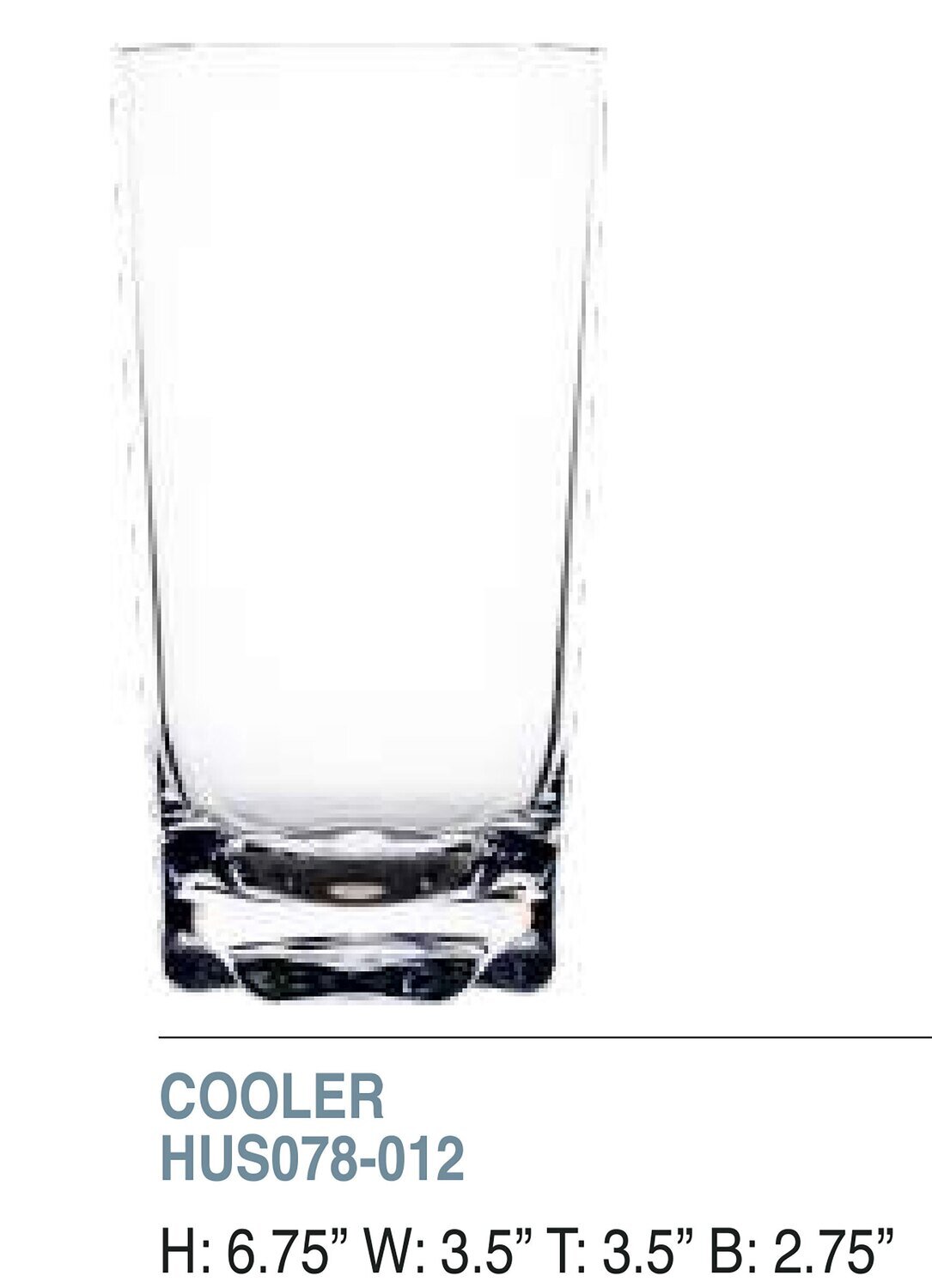 Bold Bali 23oz Cooler Unbreakable Glass Set of 6