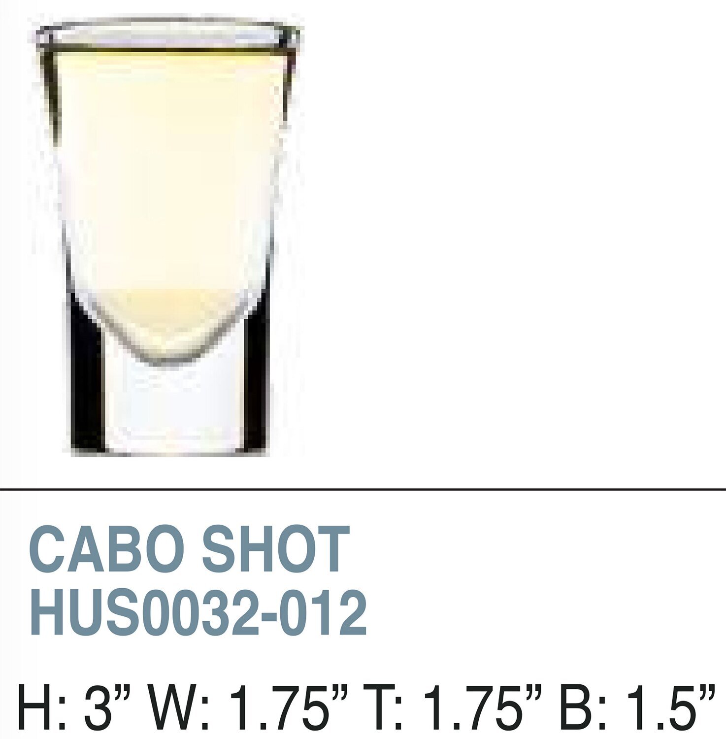 Bold Cabo 1oz Shot Unbreakable Glass Set of 6