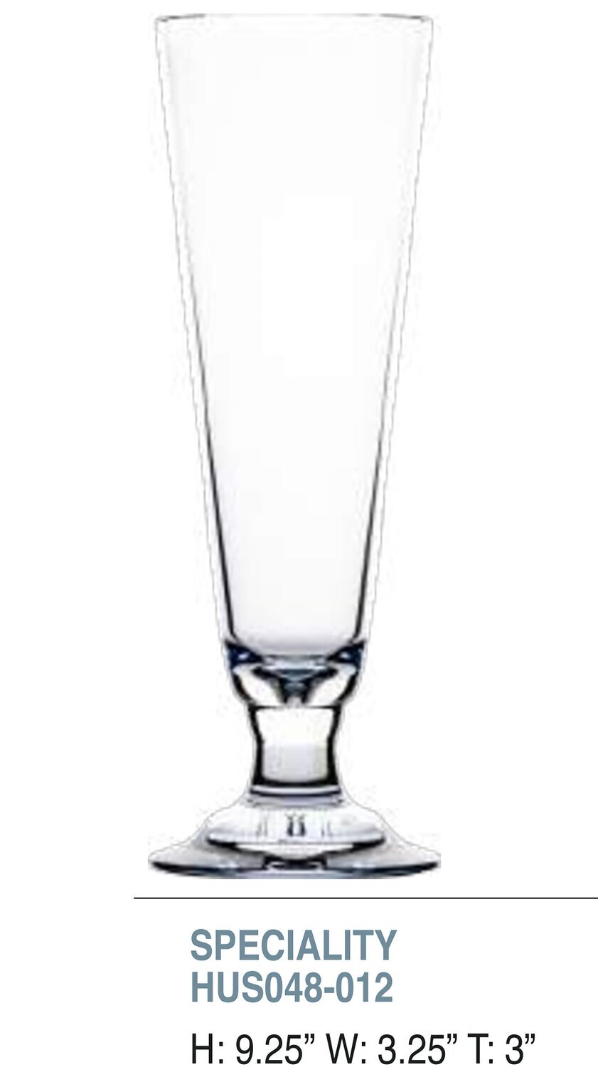 Bold Calypso 14oz Pilsner Specialty Unbreakable Glass Set of 6