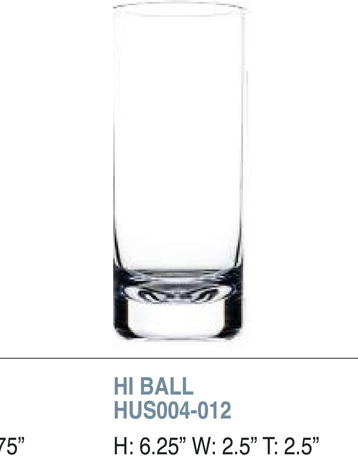 Bold Havana 12oz Hi-Ball Unbreakable Glass Set of 6