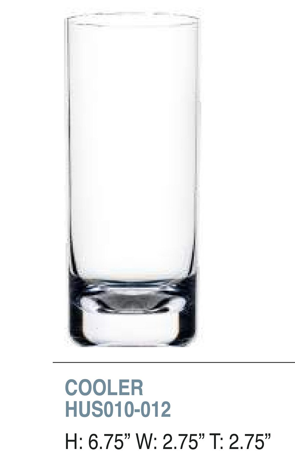 Bold Havana 16oz Cooler Unbreakable Glass Set of 6