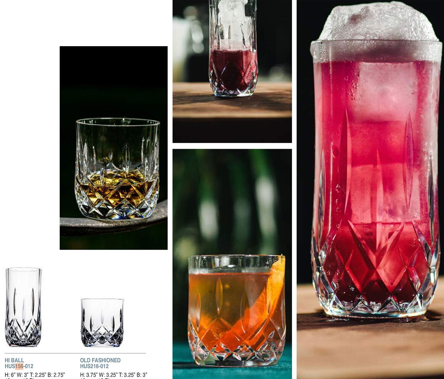 Bold Marquee 10oz Old Fashioned Unbreakable Glass Set of 6