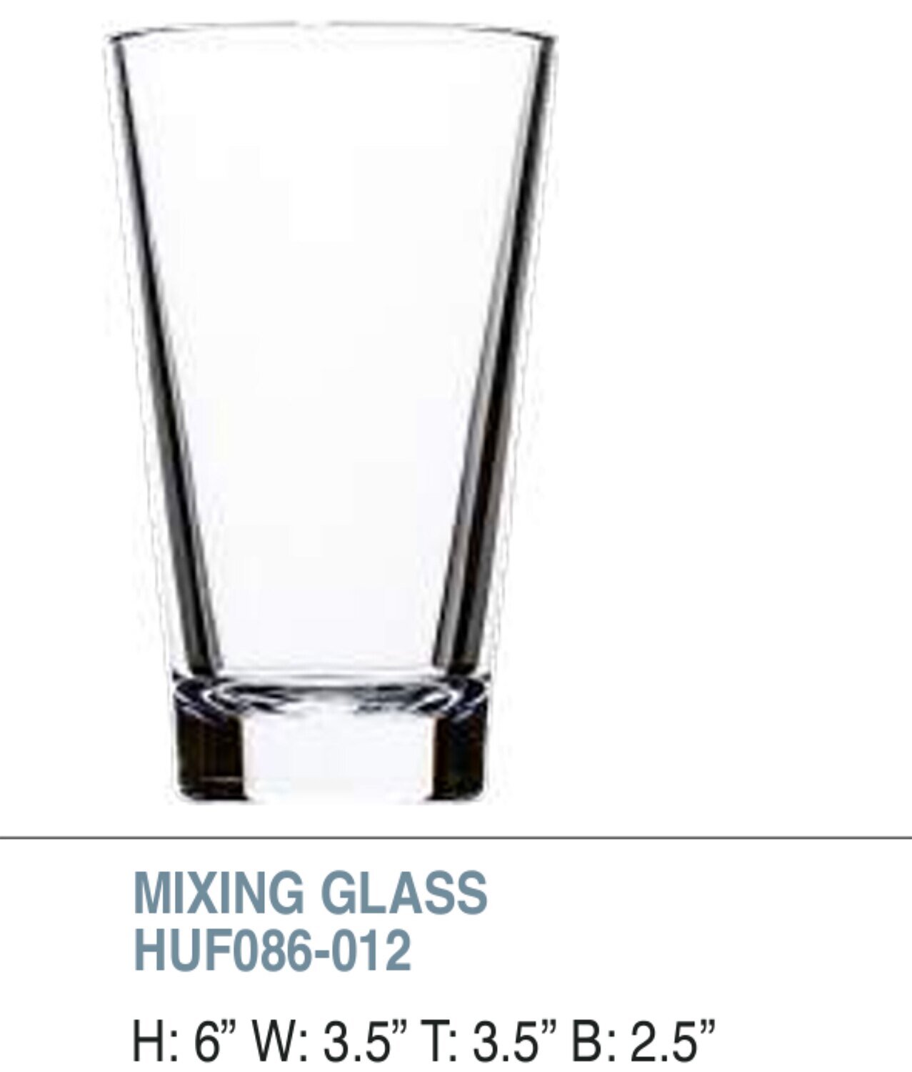 Bold 14oz Mixing Glass Unbreakable Glass Set of 6