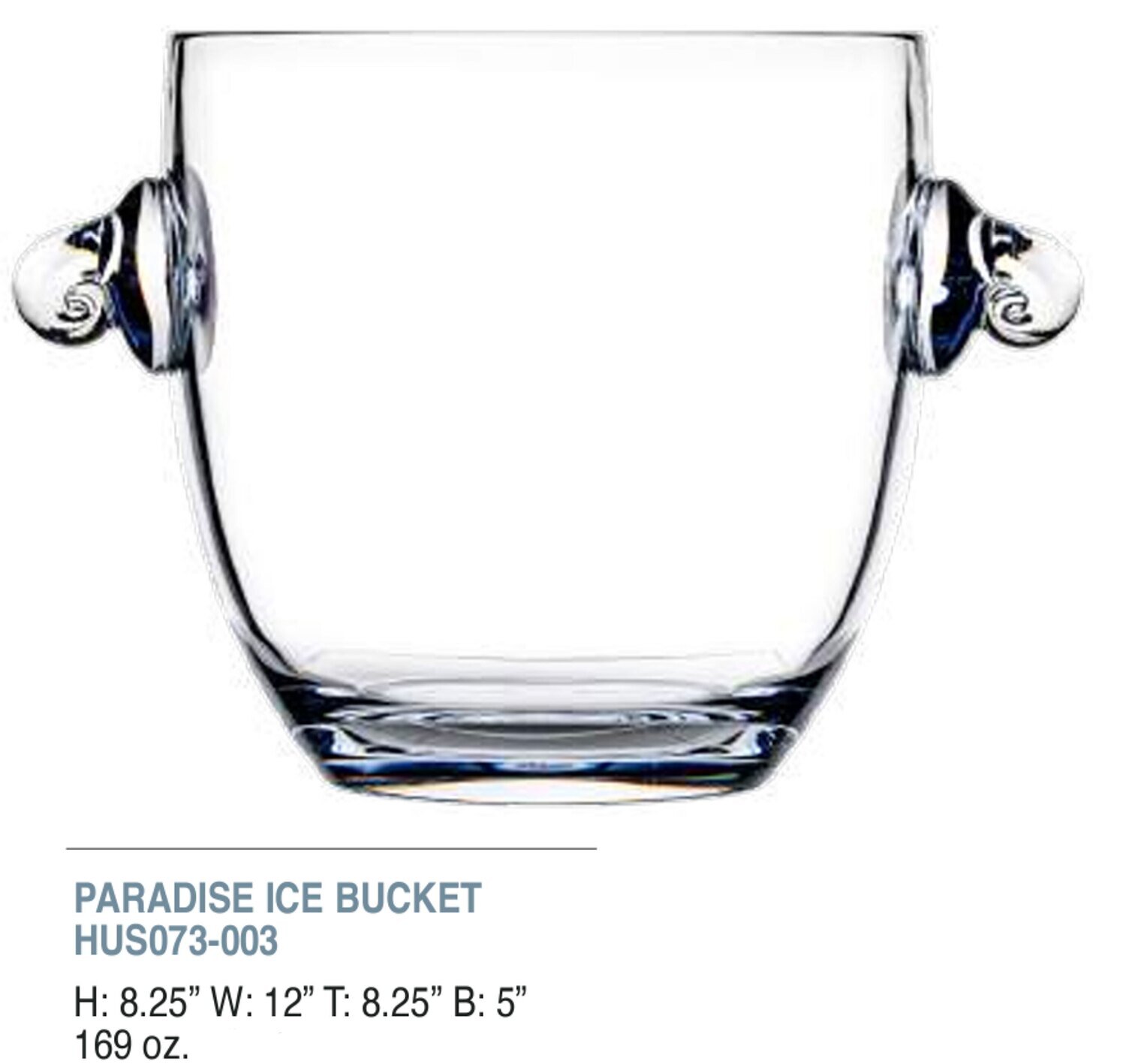 Bold Paradise 169oz Ice Bucket Unbreakable Glass