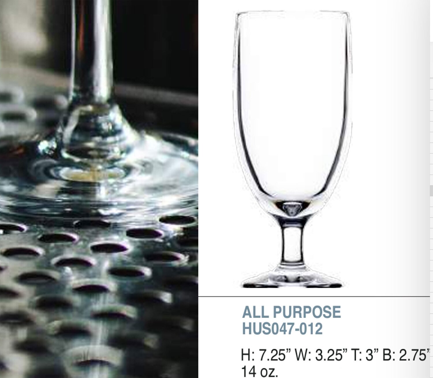 Bold Revel 14oz All Purpose Unbreakable Glass Set of 6