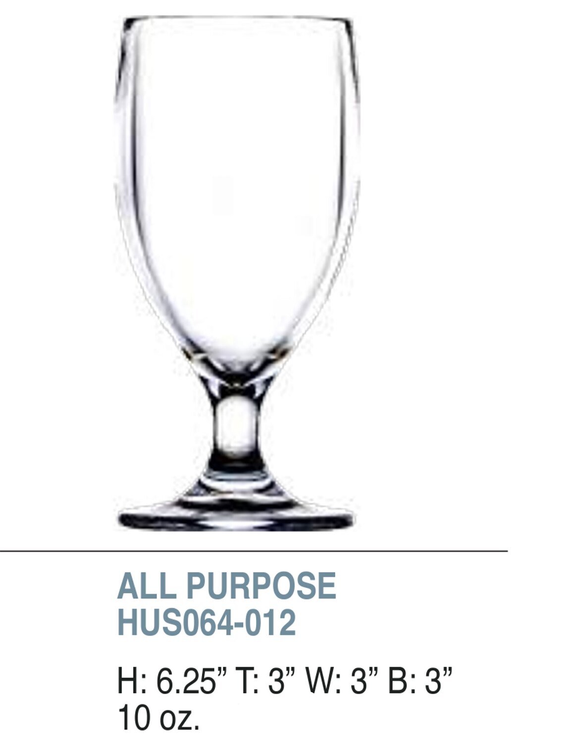 Bold Revel 10oz All Purpose Unbreakable Glass Set of 6