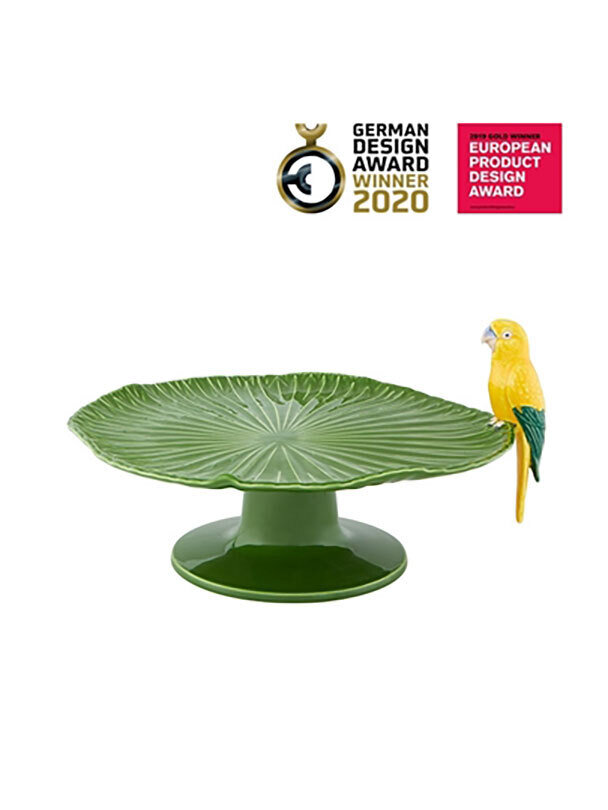 Bordallo Pinheiro Pinheiro Amazonia Cake Stand with foot with Macaw 65028090, MPN: 65028090, 560041…