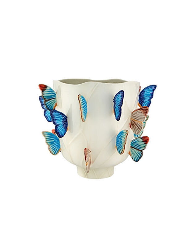 Bordallo Pinheiro Cloudy Butterflies By Claudia Schiffer Vase 16 Inch 65027318