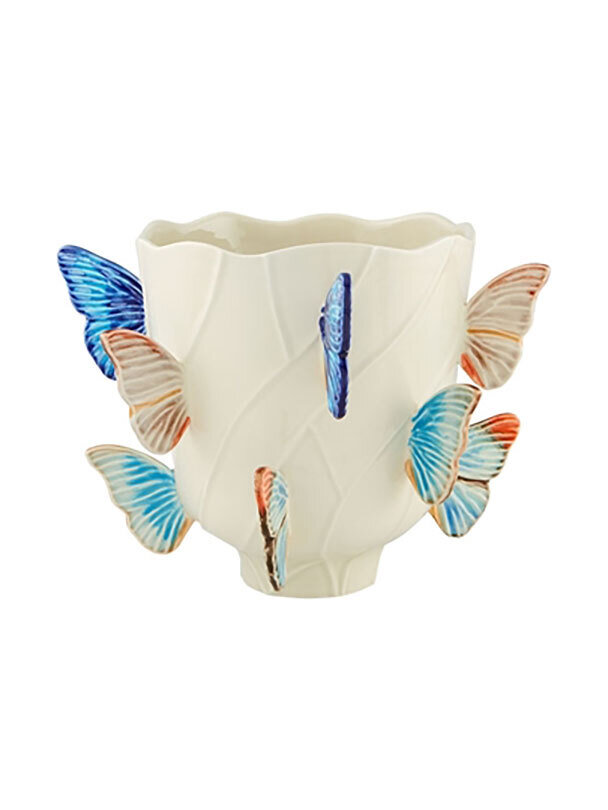 Bordallo Pinheiro Cloudy Butterflies By Claudia Schiffer Vase 9 Inch 65029191