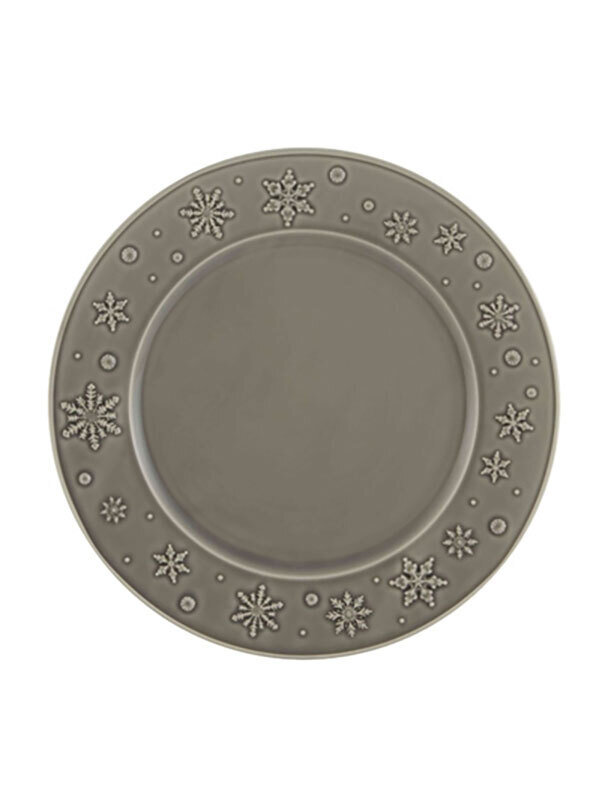 Bordallo Pinheiro Pinheiro Snowflakes Charger Plate Anthracite 65023639, MPN: 65023639, 56004136093…