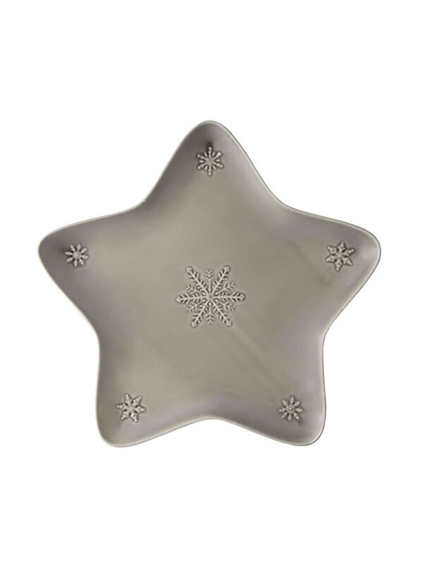 Bordallo Pinheiro Pinheiro Snowflakes Star Bowl 45 Anthracite 65023649, MPN: 65023649, 5600413609439
