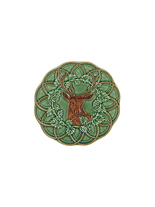 Bordallo Pinheiro Pinheiro Woods Bread and Butter Plate 15.5 Deer 65027264, MPN: 65027264, 56004136…