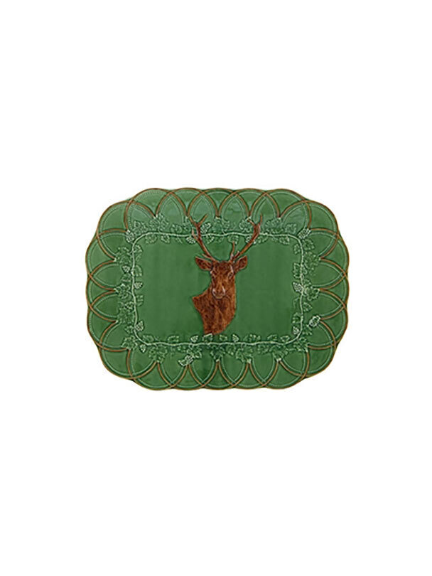 Bordallo Pinheiro Pinheiro Woods Tray 47.5 Deer 65027280, MPN: 65027280, 5600413619964