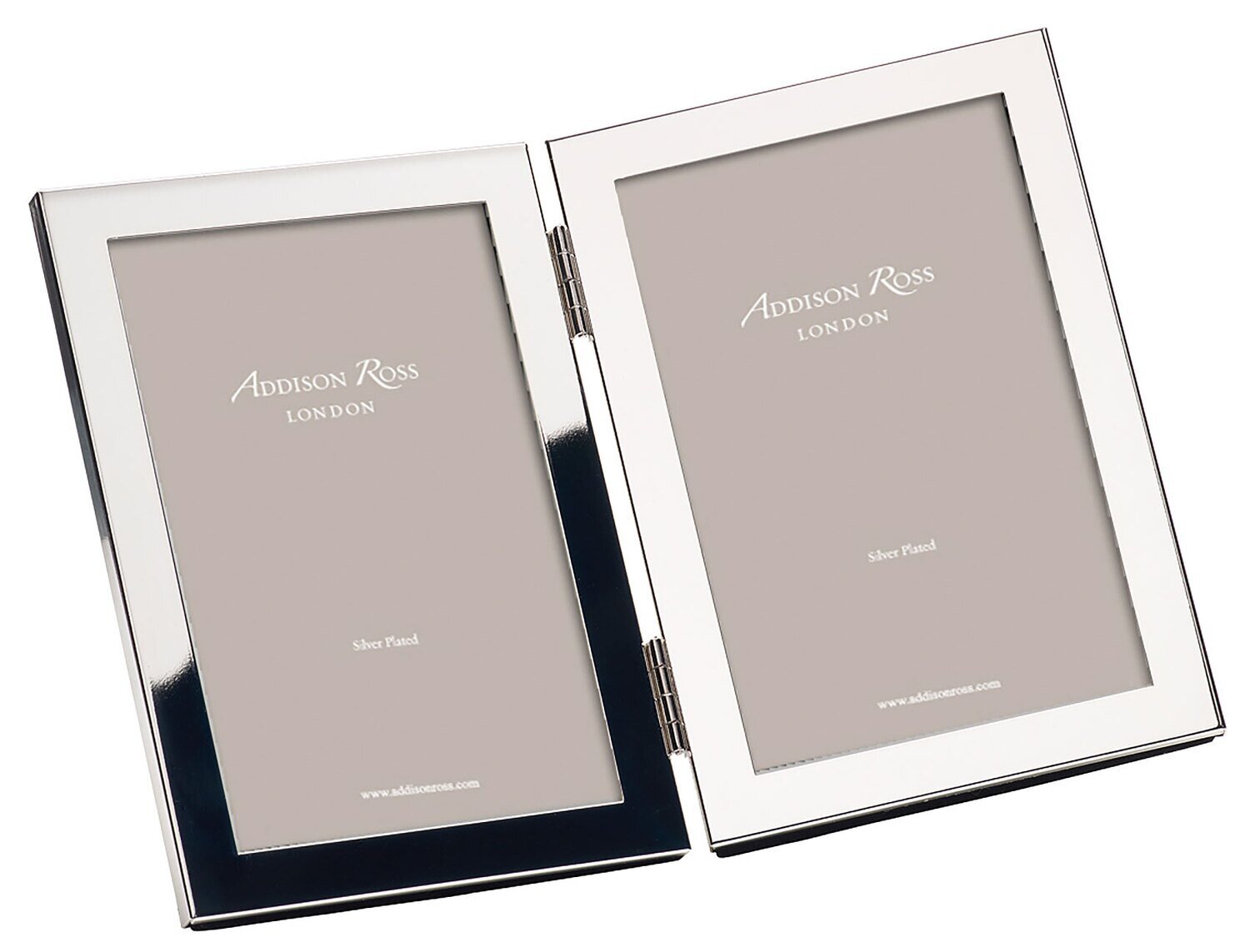 Addison Ross Classic Double Photo Frame 5 x 7 Inch Silver-plated FR0530