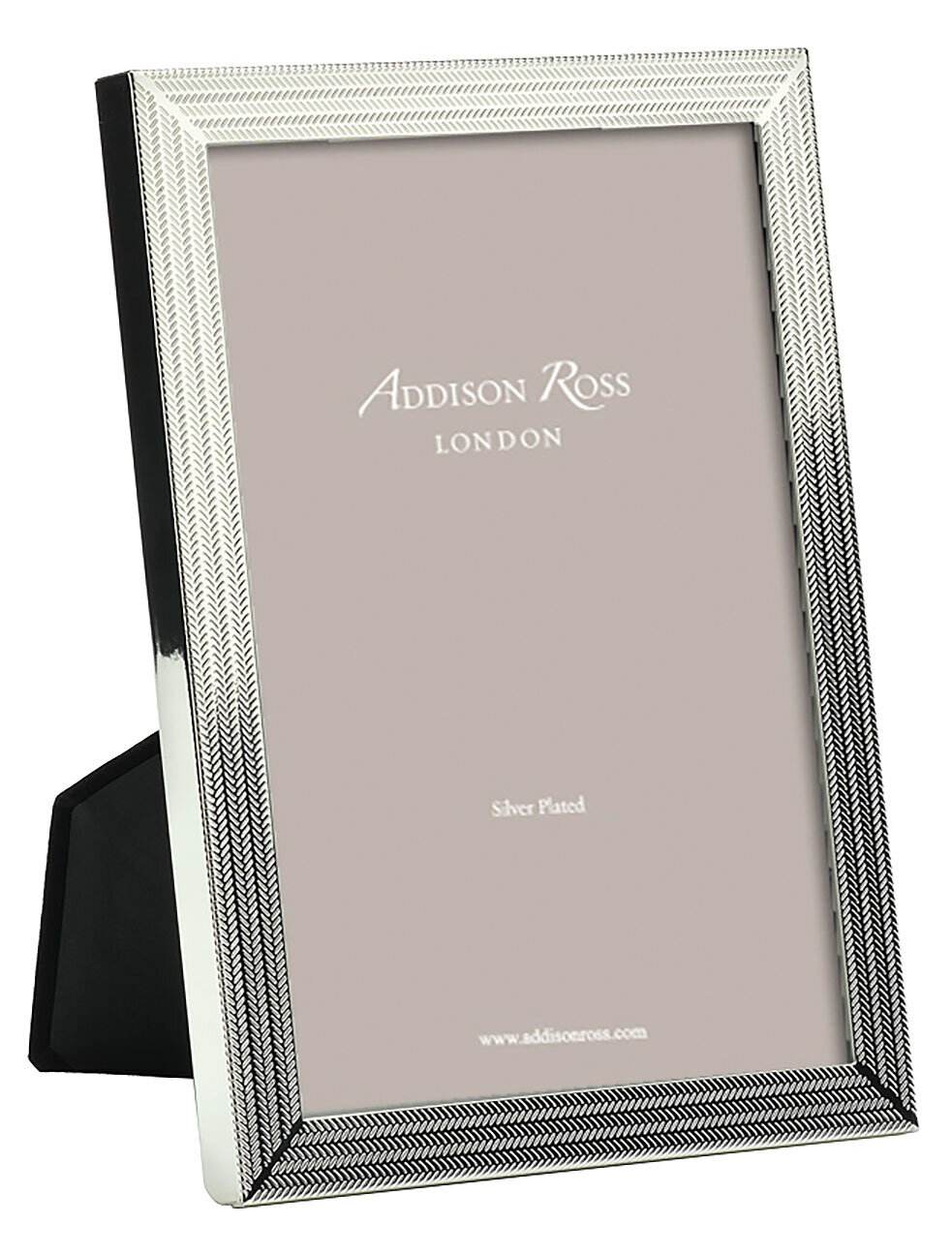 Addison Ross Herringbone Photo Frame 4 x 6 Inch Silver-plated FR0720, MPN: FR0720, UPC/EAN: 5024043…