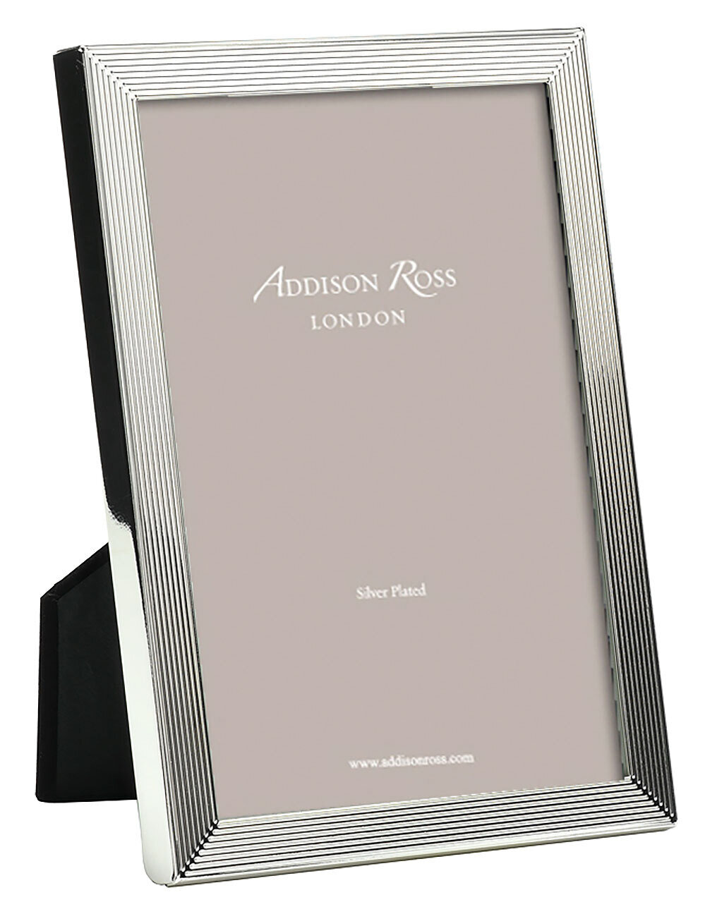 Addison Ross Grooved Photo Frame 4 x 6 InchSilver-plated FR0723