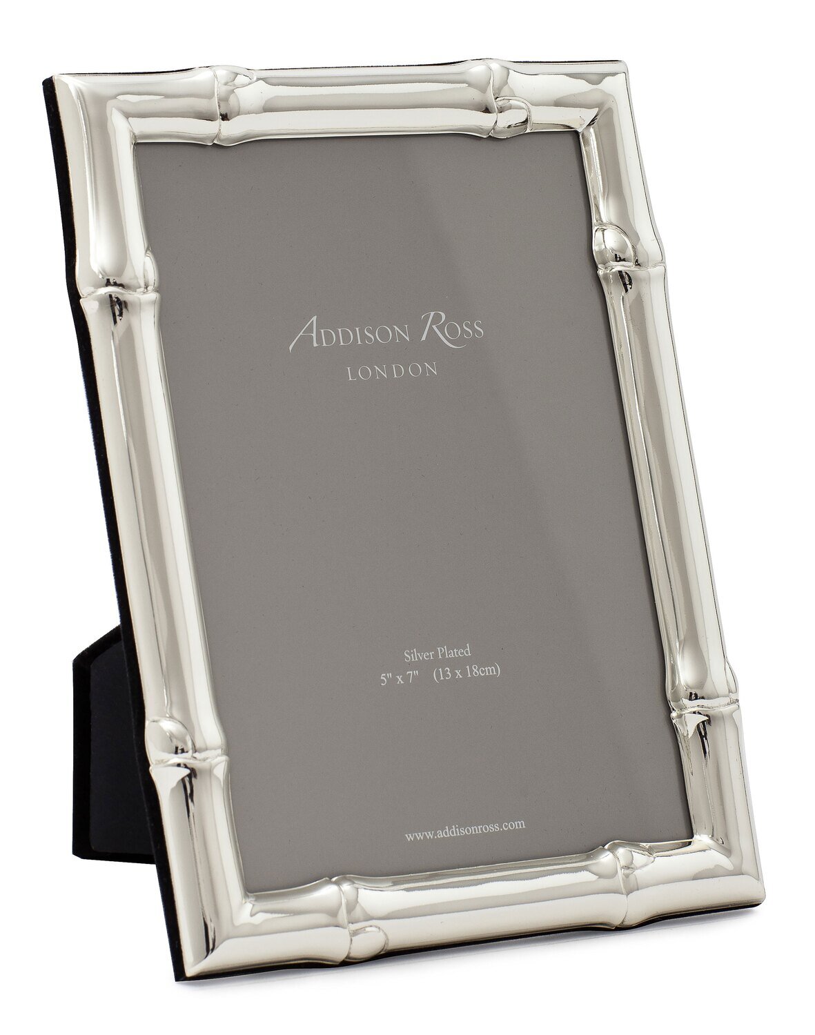 Addison Ross Wide Bamboo Photo Frame 4 x 6 Inch Silver-plated FR0728