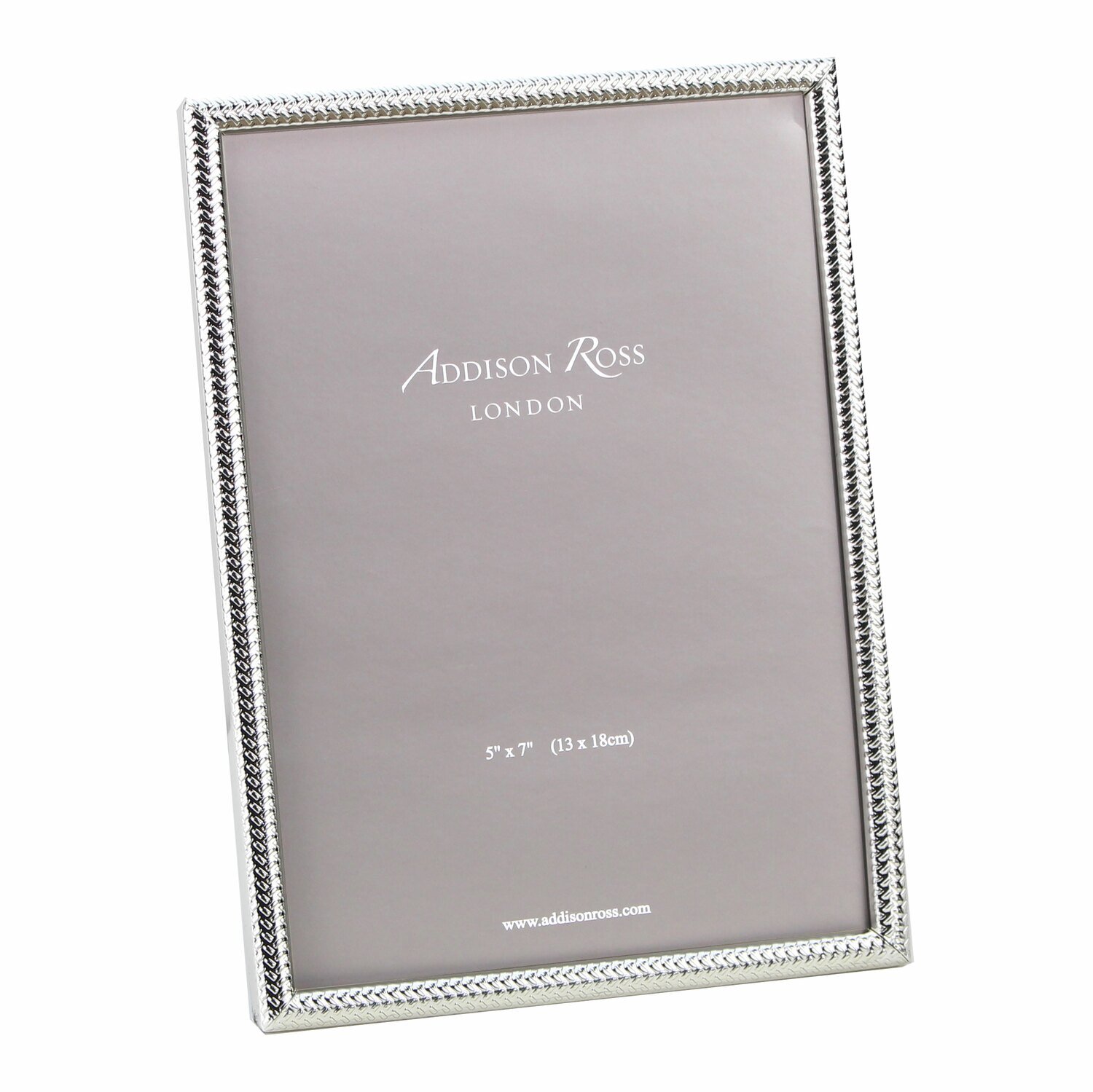 Addison Ross Weaver Silver Plate Picture Frame 5 x 7 Inch Silver-plated FR2671, MPN: FR2671, UPC/EA…