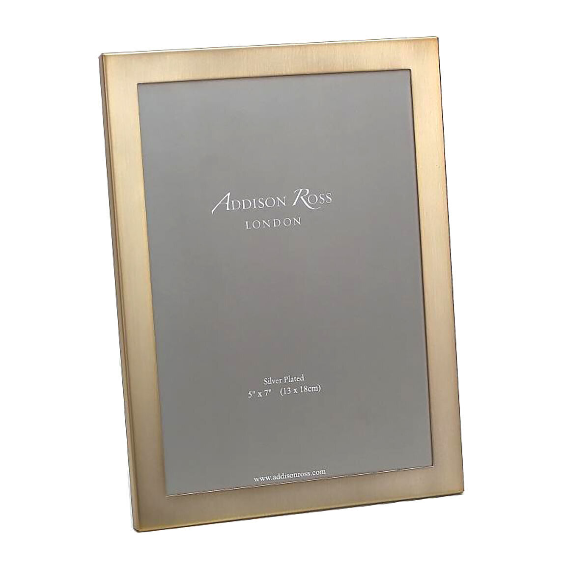 Addison Ross Matte Gold Picture Frame With Squared Corners 5 x 7 Inch Gold-plated FR3556, MPN: FR35…