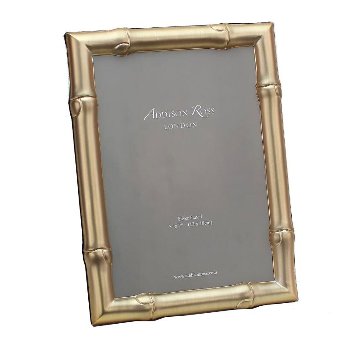 Addison Ross Wide Bamboo Matte Gold Photo Frame 5 x 7 Inch Gold-plated FR3562