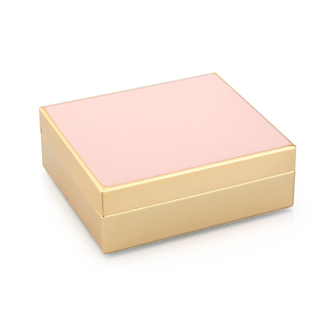 Addison Ross Pale Pink Enamel & Gold Box 4 x 3 Inch e-Gold Plating BX1016