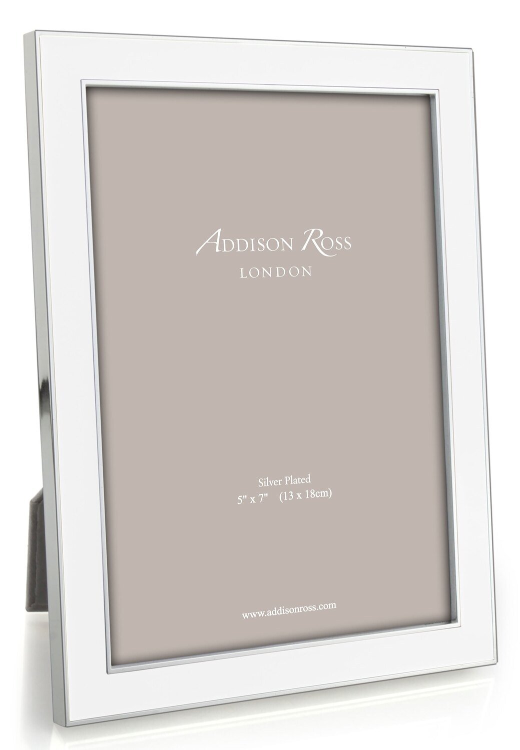 Addison Ross White Enamel Picture Frame 4 x 6 Inch Silver-plated FR0643, MPN: FR0643, UPC/EAN: 5024…