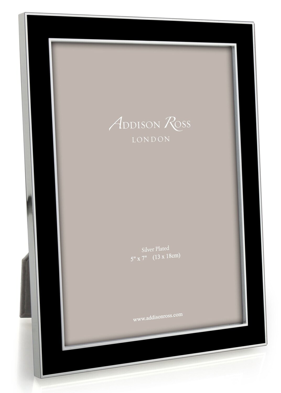 Addison Ross Black Enamel Picture Frame 8 x 10 Inch Silver-plated FR0647, MPN: FR0647, UPC/EAN: 502…