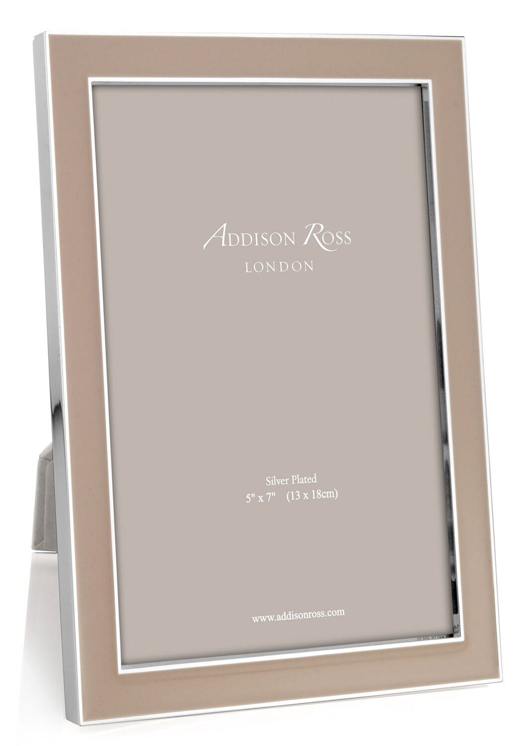 Addison Ross Cappuccino Enamel Picture Frame 5 x 7 Inch Silver-plated FR0949