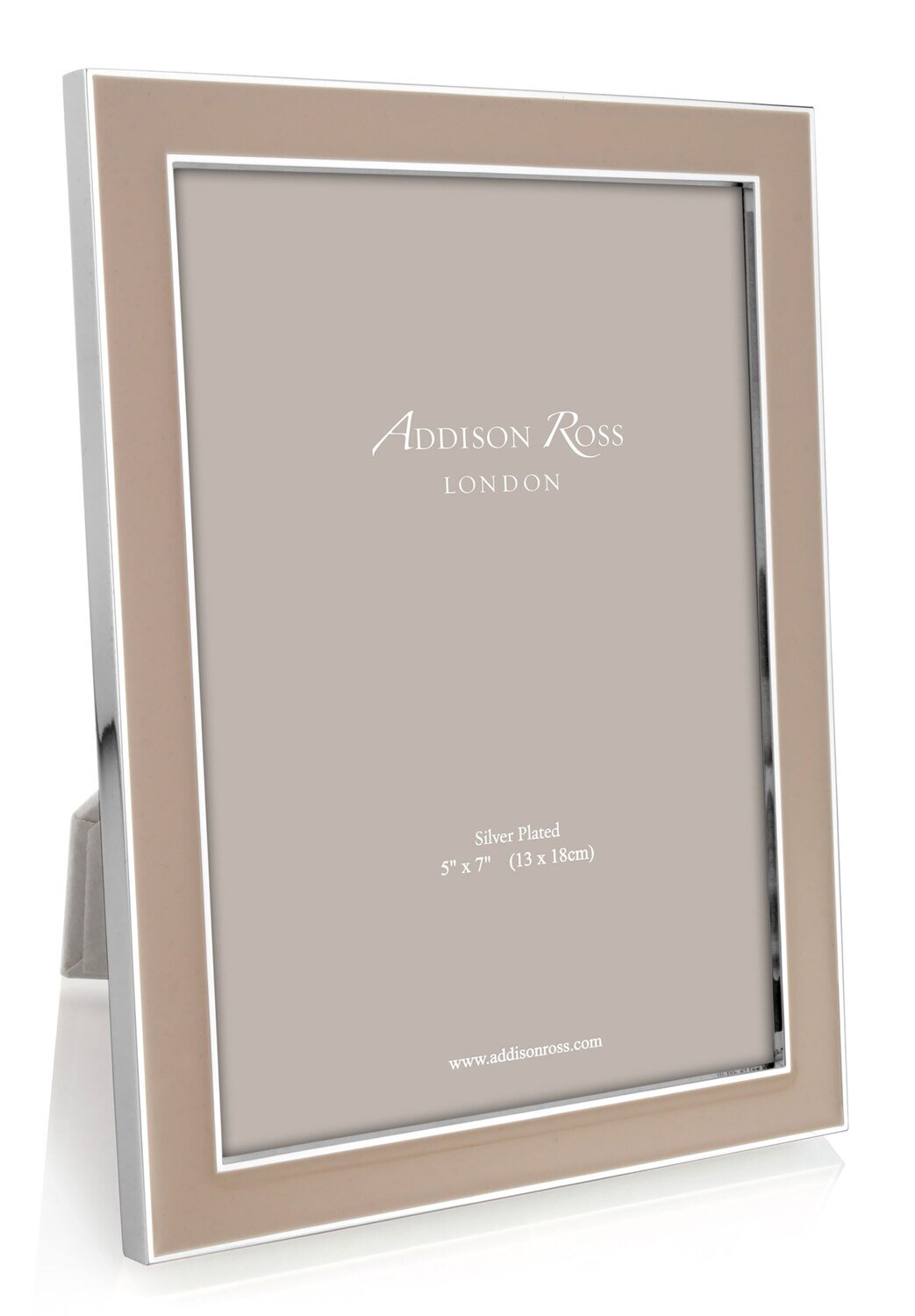 Addison Ross Cappuccino Enamel Picture Frame 4 x 6 Inch Silver-plated FR0950