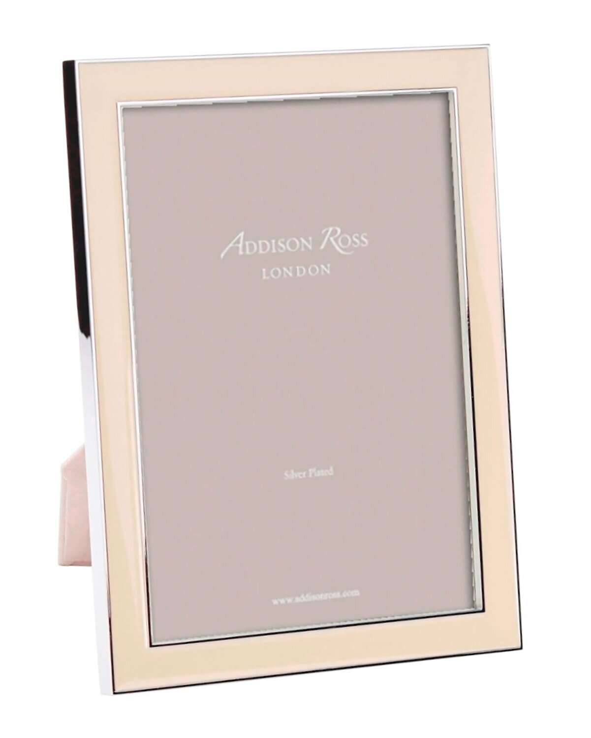 Addison Ross Vanilla Enamel Picture Frame 4 x 6 Inch Silver-plated FR1041, MPN: FR1041, UPC/EAN: 50…