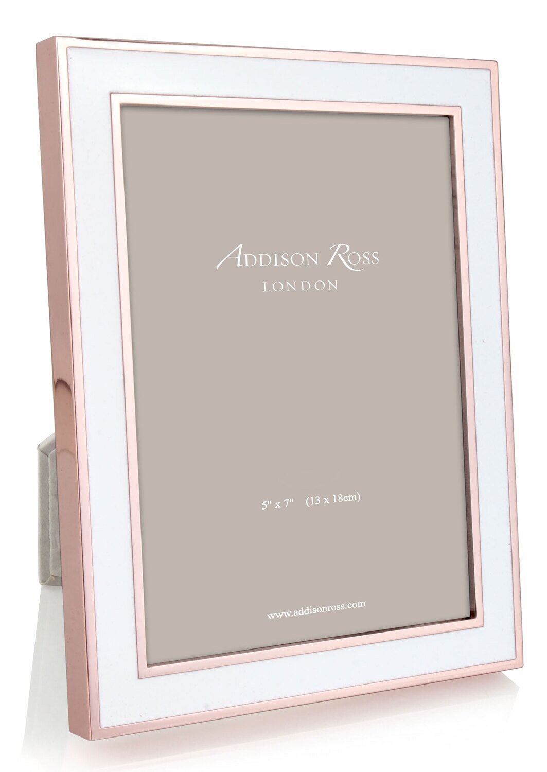 Addison Ross White Enamel &amp; Rose Gold Picture Frame 5 x 7 Inch Rose Gold FR1850, MPN: FR1850, UPC/E…