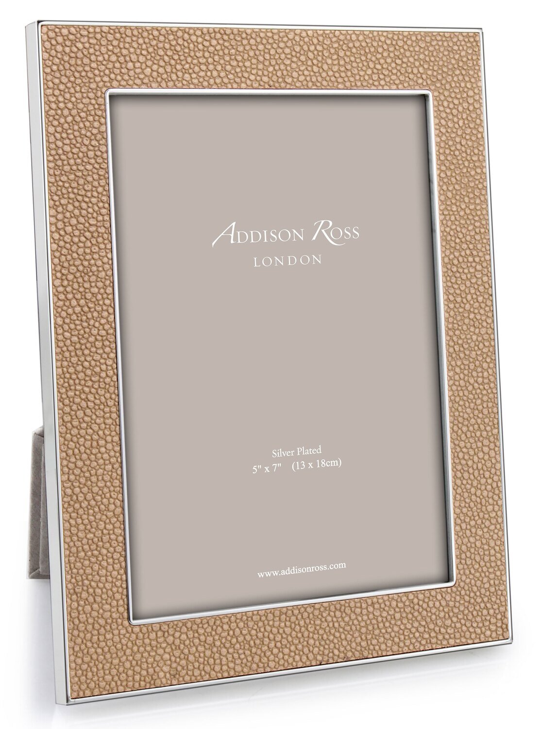 Addison Ross Sand Shagreen &amp; Silver Picture Frame 5 x 7 Inch Silver-plated FR1080, MPN: FR1080, UPC…