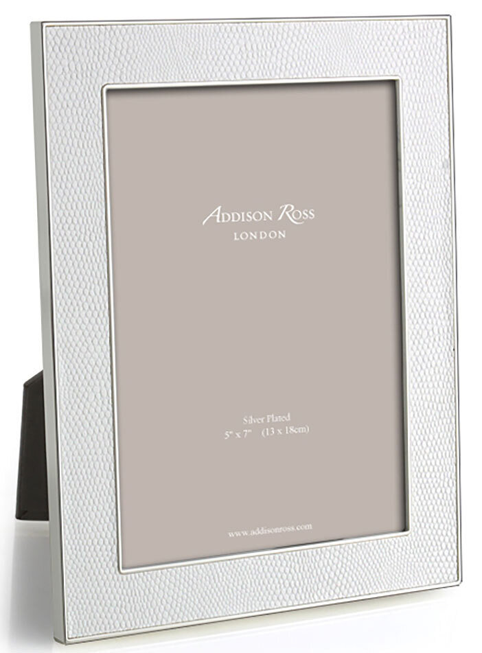 Addison Ross White Snake &amp; Silver Picture Frame 4 x 6 Inch Silver-plated FR1204, MPN: FR1204, UPC/E…