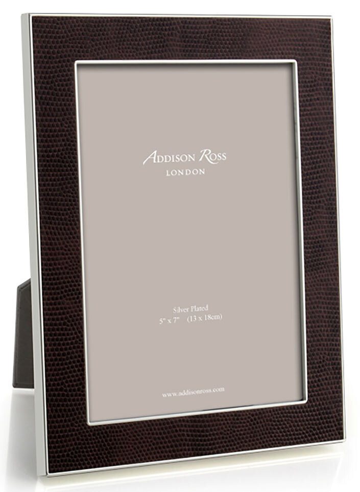 Addison Ross Coffee Snake &amp; Silver Picture Frame 5 x 7 Inch Silver-plated FR1206, MPN: FR1206, UPC/…