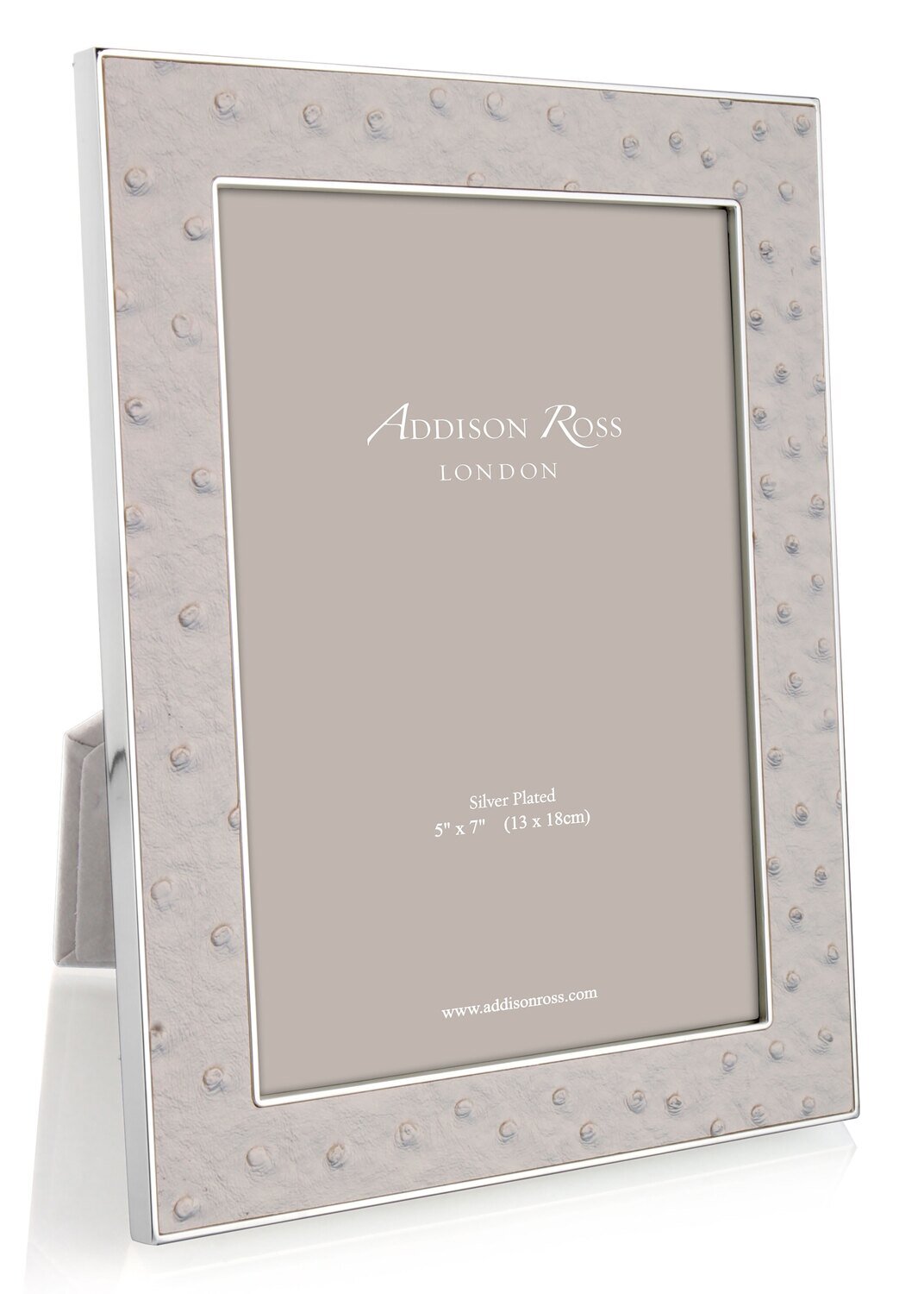 Addison Ross Mist Ostrich &amp; Silver Picture Frame 4 x 6 Inch Silver-plated FR1564, MPN: FR1564, UPC/…