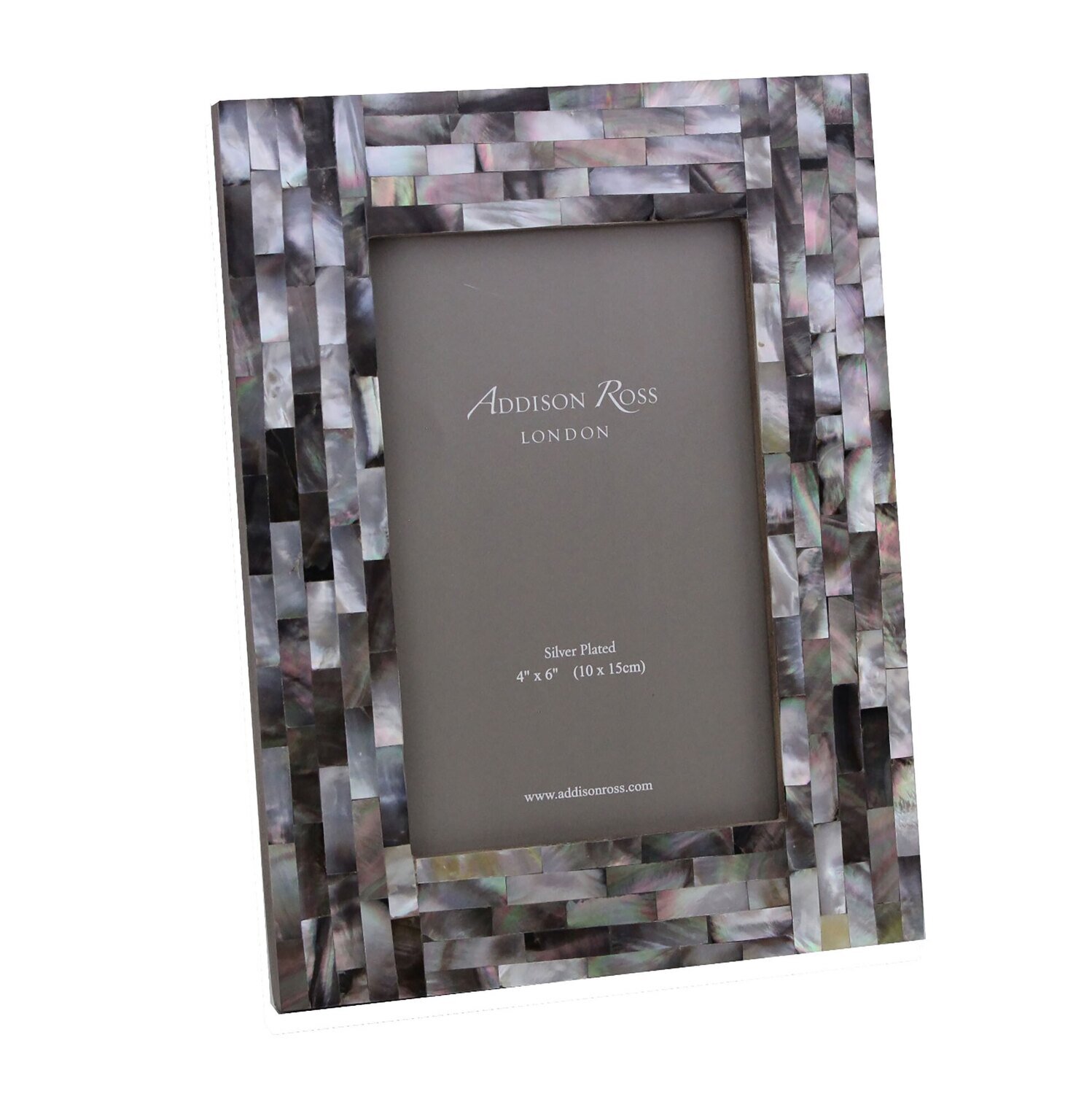 Addison Ross Chequer Board Grey Mother Of Pearl Photo Frame 4 x 6 Inch Horn FR6724, MPN: FR6724, UP…