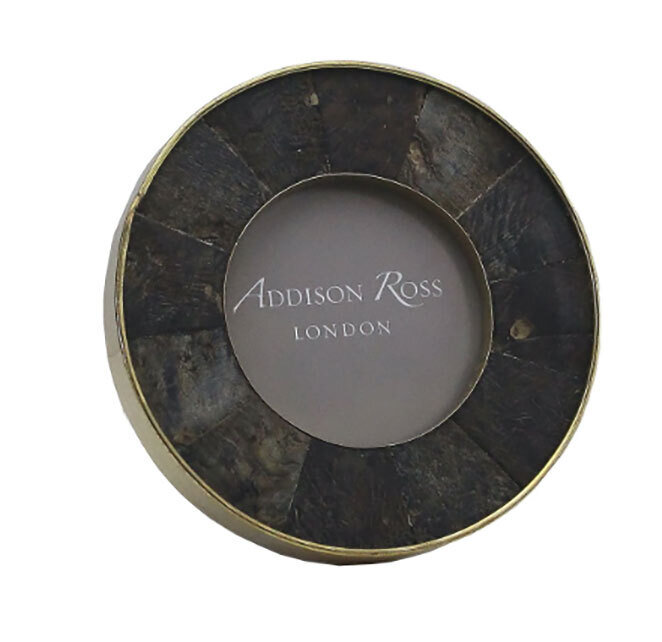 Addison Ross Black Horn Round Photo Frame 3 x 3 Inch Horn FR6726, MPN: FR6726, UPC/EAN: 50240431898…