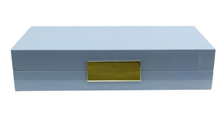 Addison Ross Pale Denim Lacquer Box With Gold 5 x 9 Inch e-Gold Plating BX1207, MPN: BX1207, UPC/EA…