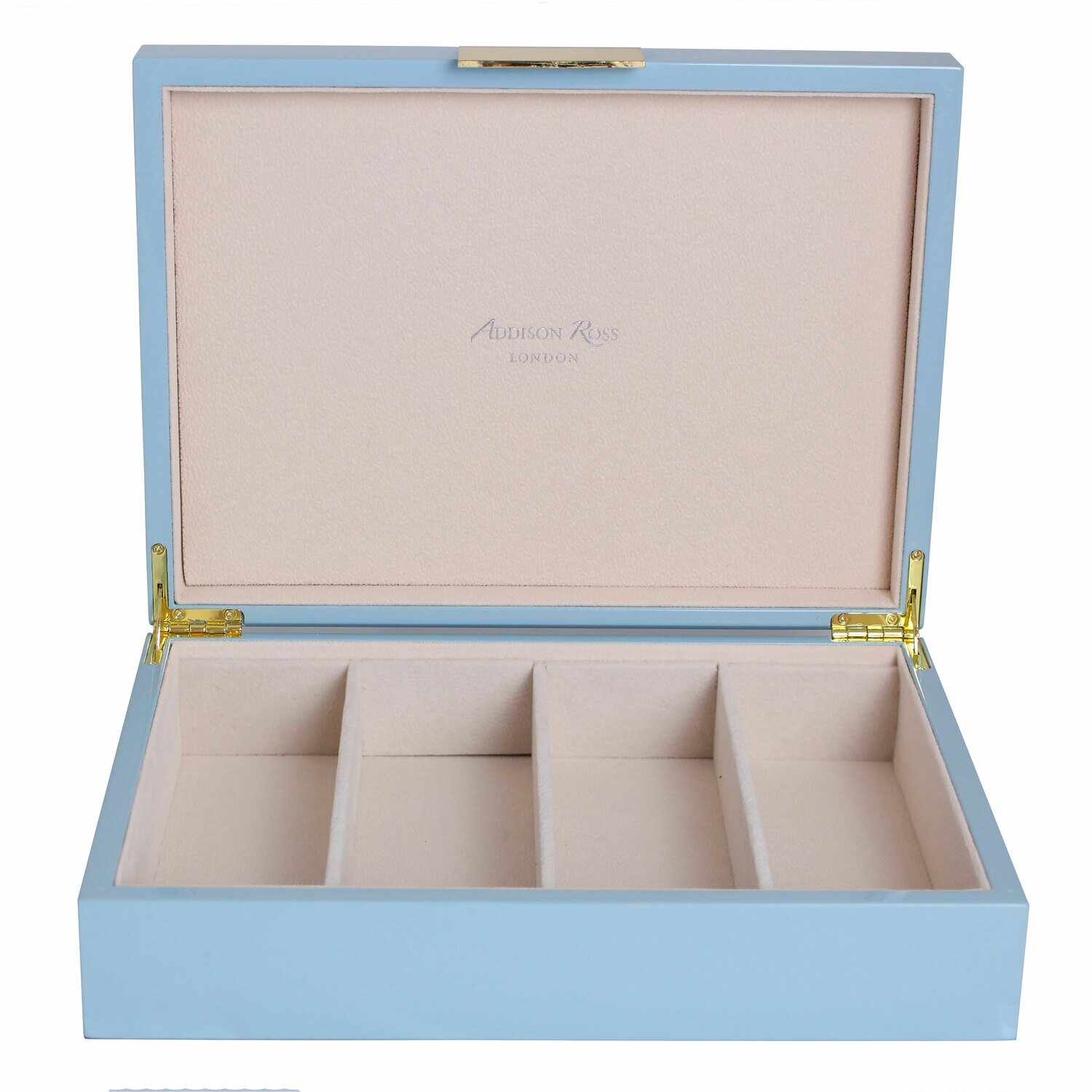 Addison Ross Pale Denim Blue Glasses Box8 x 11 Inch Lacquer BX1406G, MPN: BX1406G, UPC/EAN: 5024043…