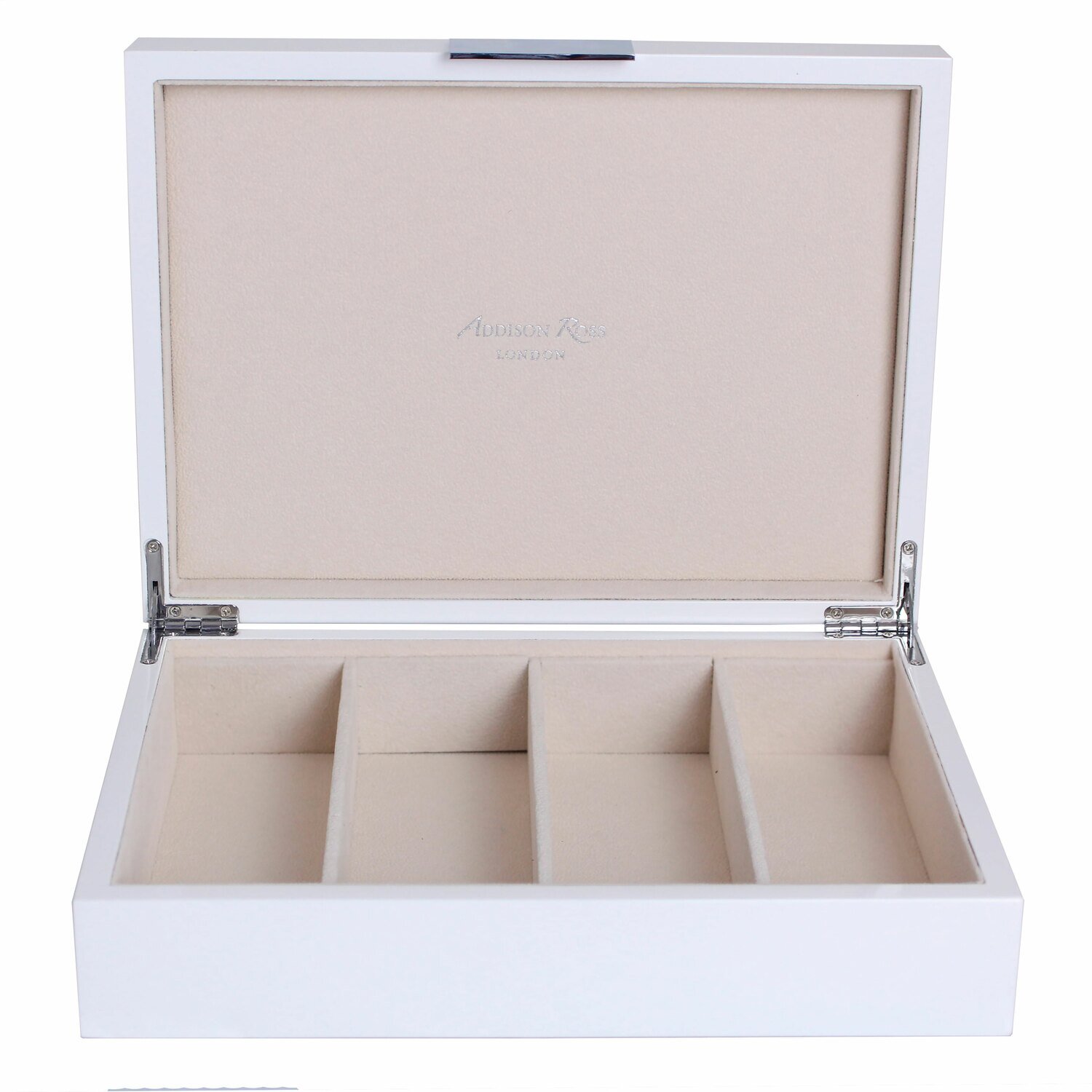 Addison Ross White Glasses Box8 x 11 Inch Lacquer BX1502G, MPN: BX1502G, UPC/EAN: 5024043191674