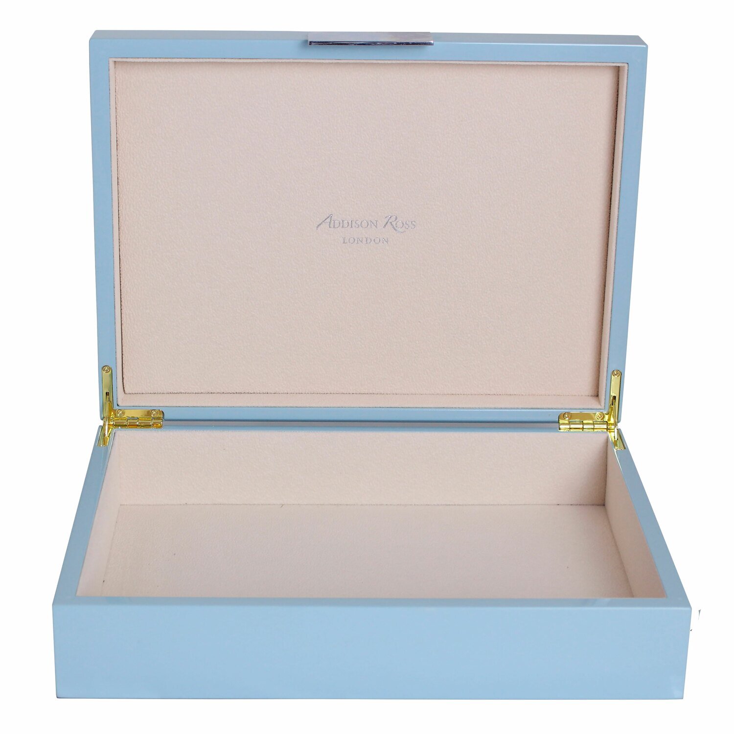 Addison Ross Pale Denim Blue Storage Box8 x 11 Inch Lacquer BX1506